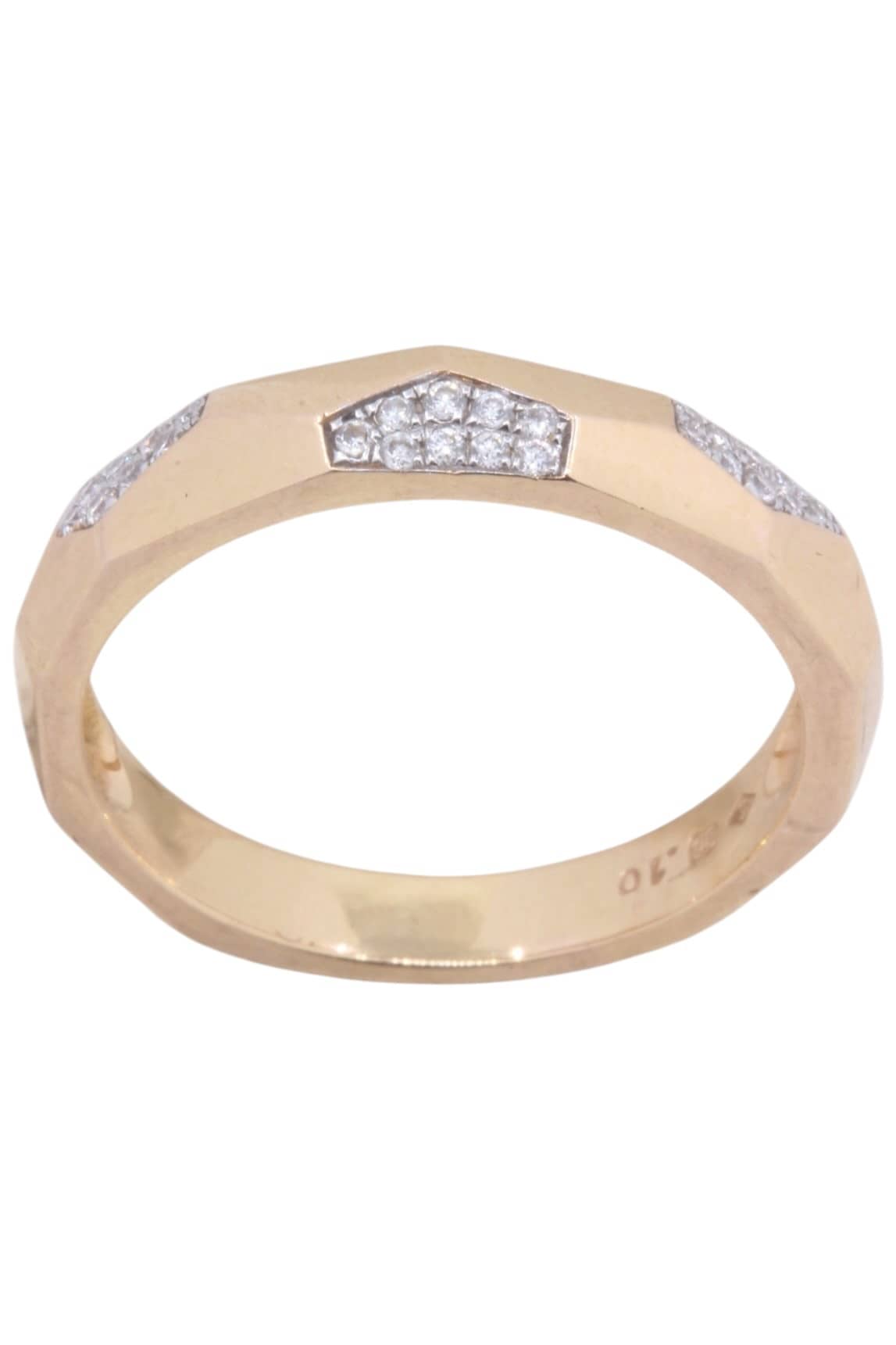 BAGUE DIAMANTS MODERNE, photo 2 sur 3