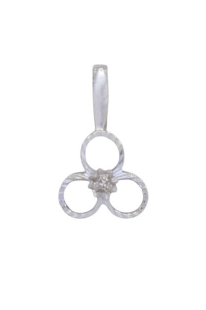 PENDENTIF TRÈFLE DIAMANT, photo 2 sur 3