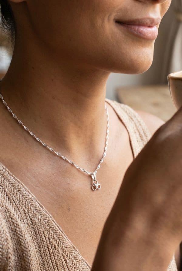 Pendentif Trèfle Diamant - photo 2