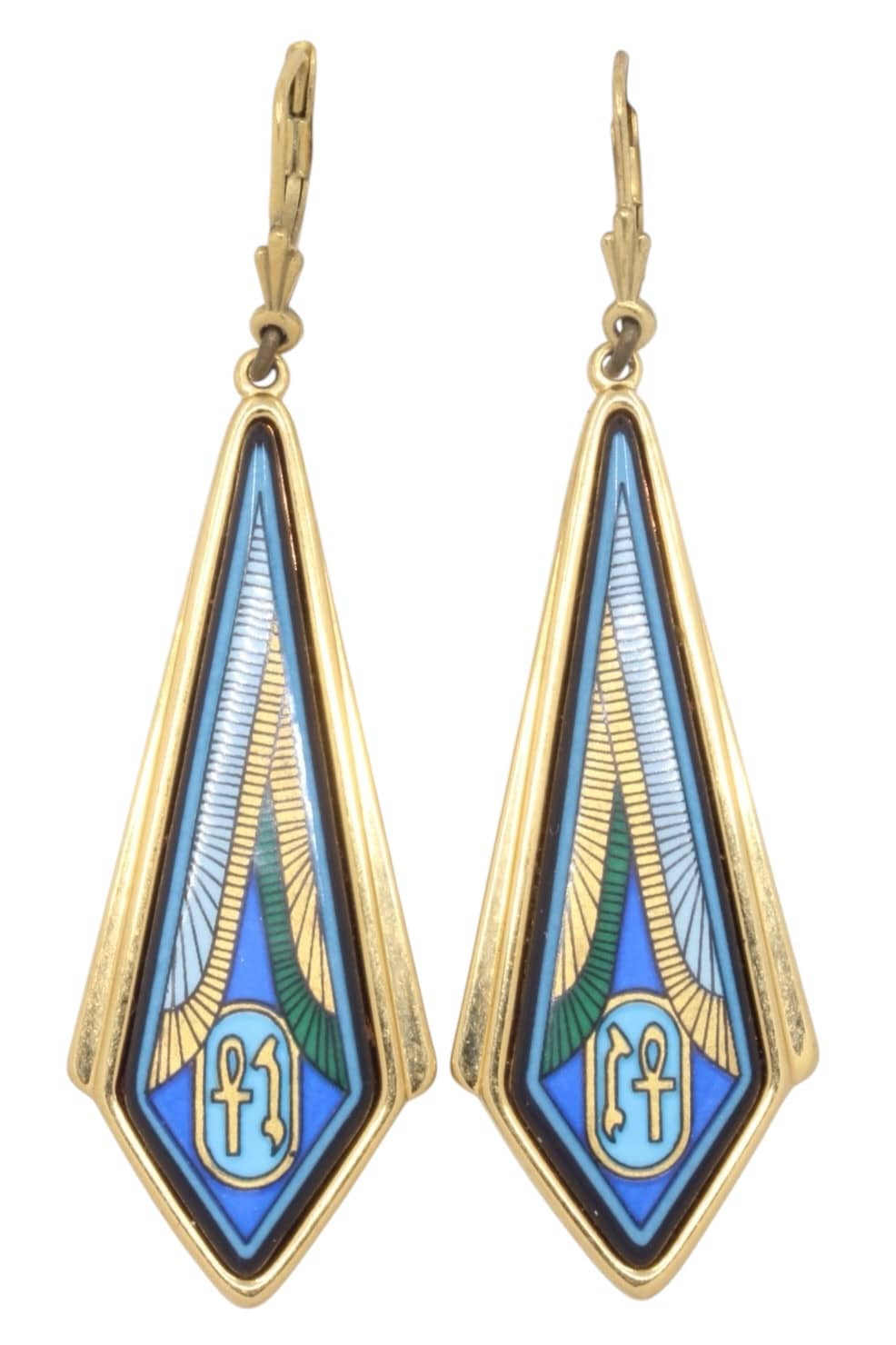 BOUCLES D'OREILLES FREY WILLE PENDANTES, photo 2 sur 3