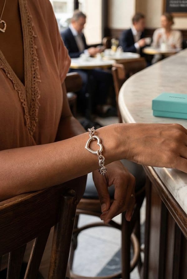 Bracelet Tiffany's Coeur Argent - photo 2
