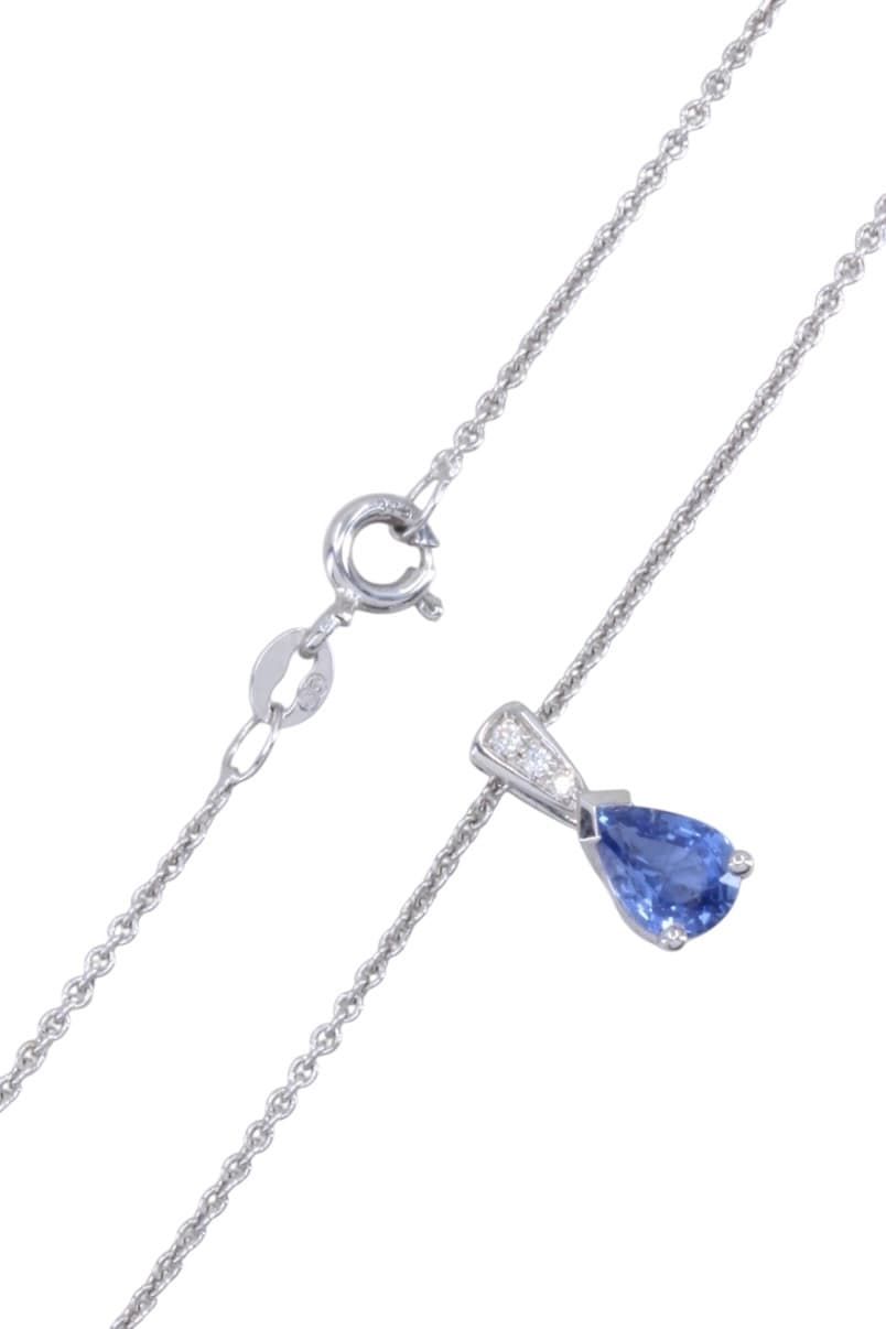 Collier Saphir de Ceylan et Diamants - photo 3