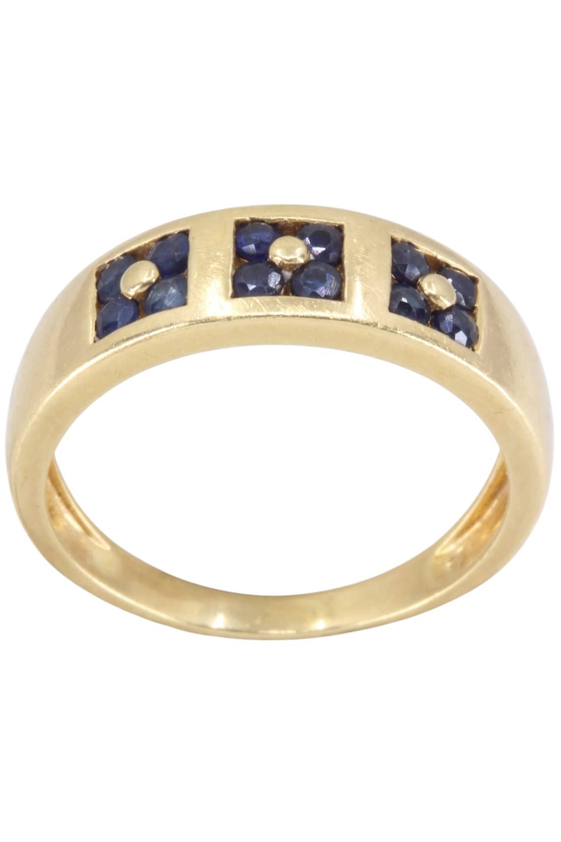 BAGUE MODERNE SAPHIRS, photo 2 sur 3