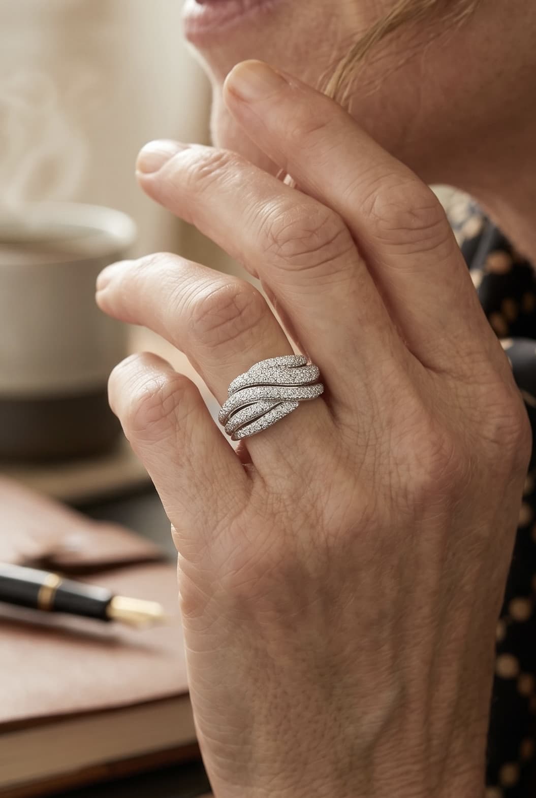 Bague Entrelacée Diamants - photo 2