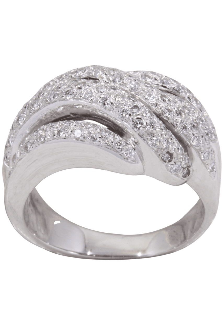 Bague Entrelacée Diamants