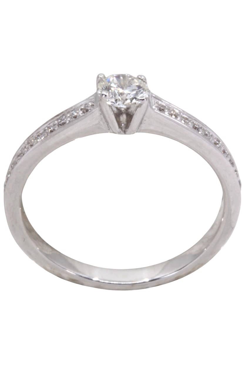 BAGUE STYLE SOLITAIRE DIAMANTS, photo 2 sur 3