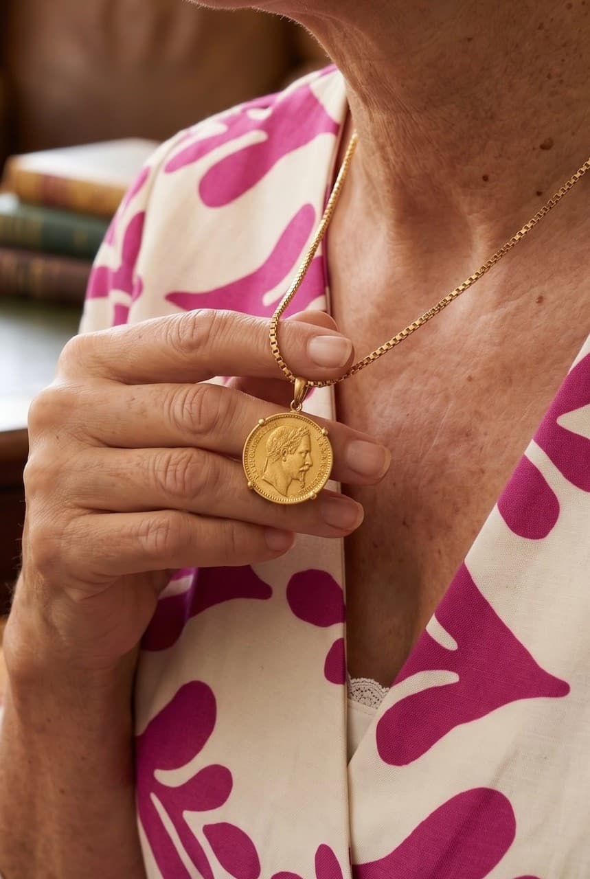 Pendentif Pièce 20 Francs Napoléon Iii - photo 2