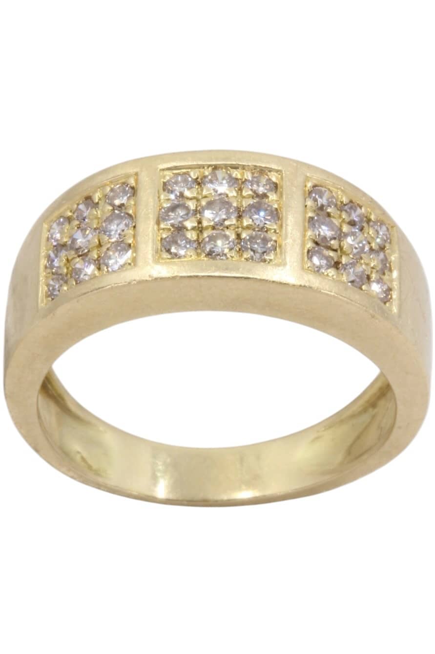 BAGUE JONC PAVÉE DIAMANTS, photo 2 sur 3