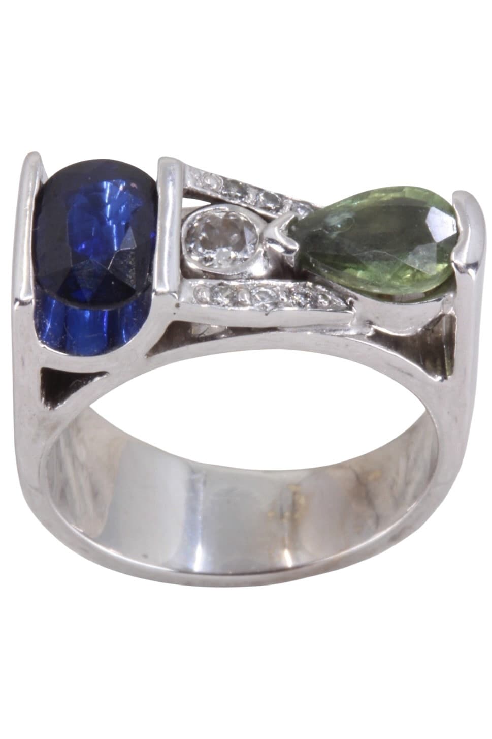 Bague Saphirs et Diamants
