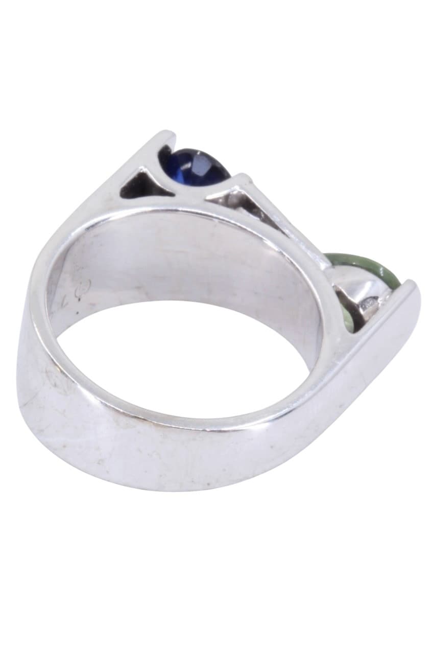 Bague Saphirs et Diamants - photo 5