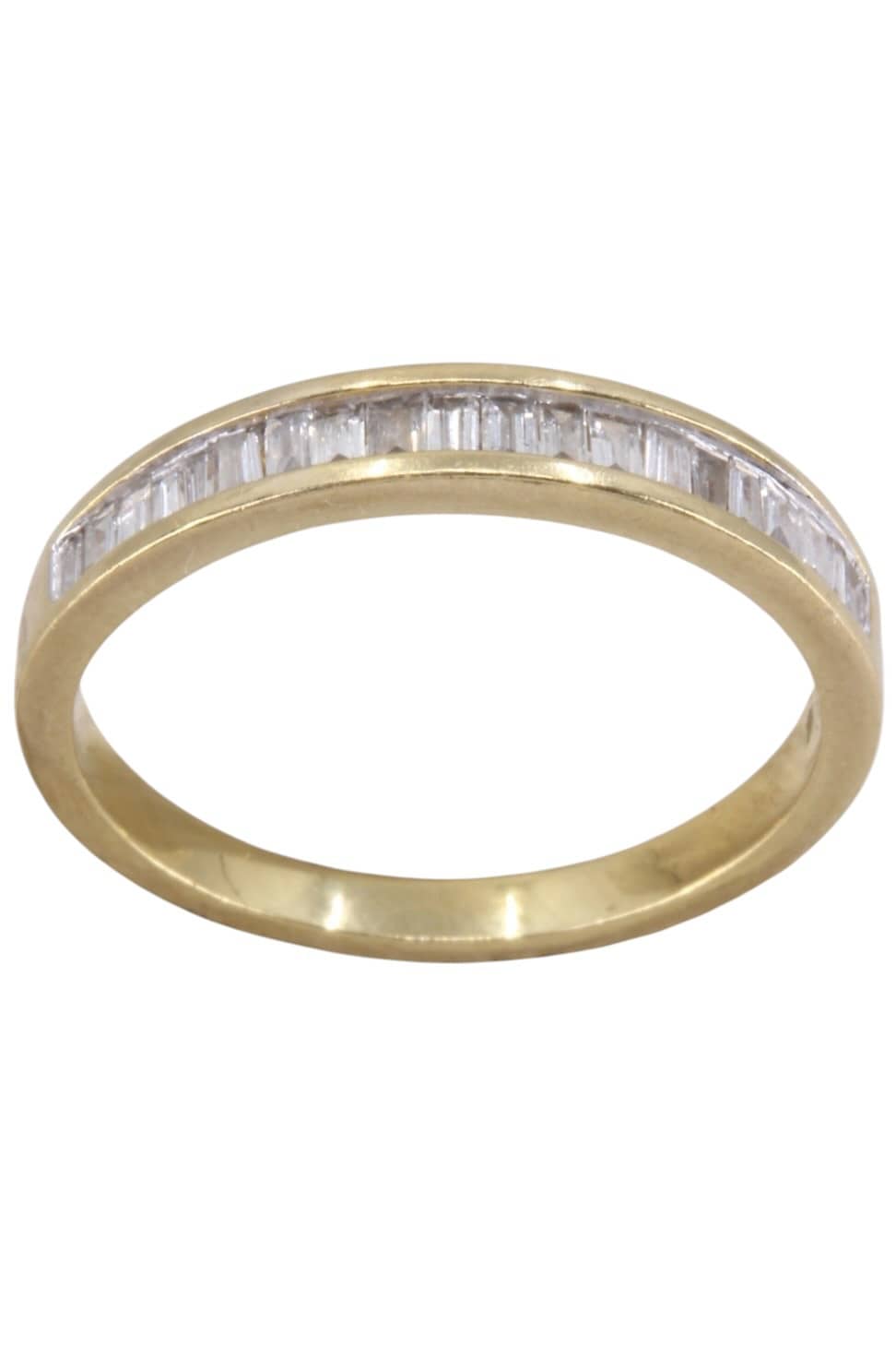 DEMI-ALLIANCE DIAMANTS BAGUETTE, photo 2 sur 3