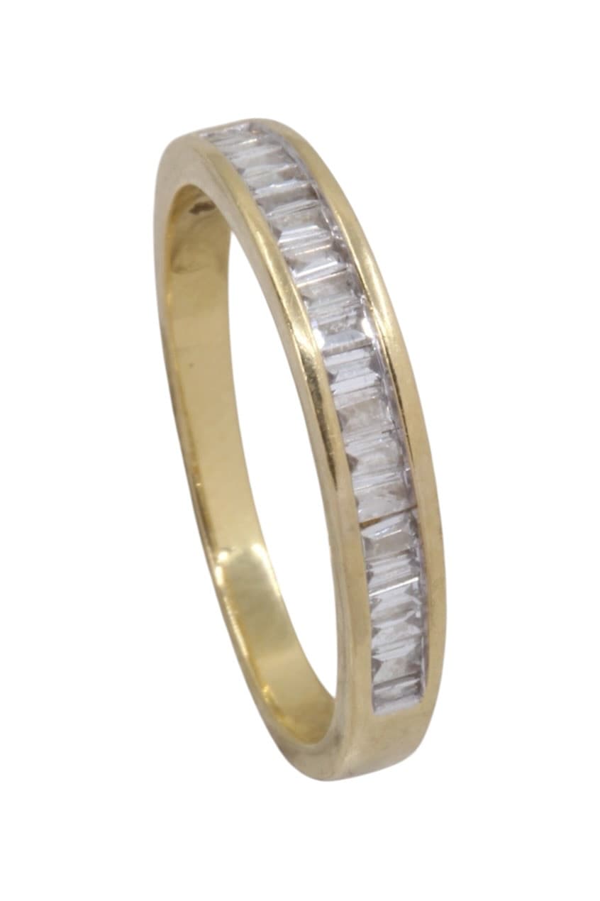 Demi-Alliance Diamants Baguette - photo 4