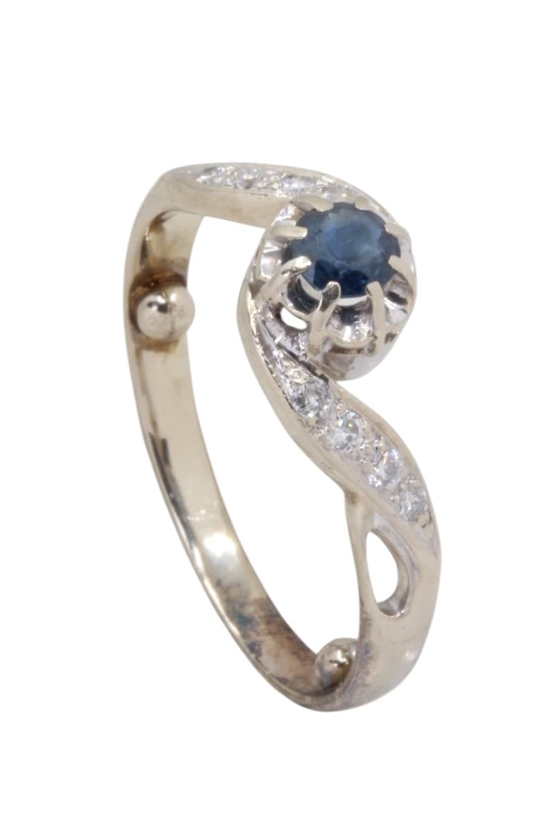 Bague Saphirs et Diamants - photo 5