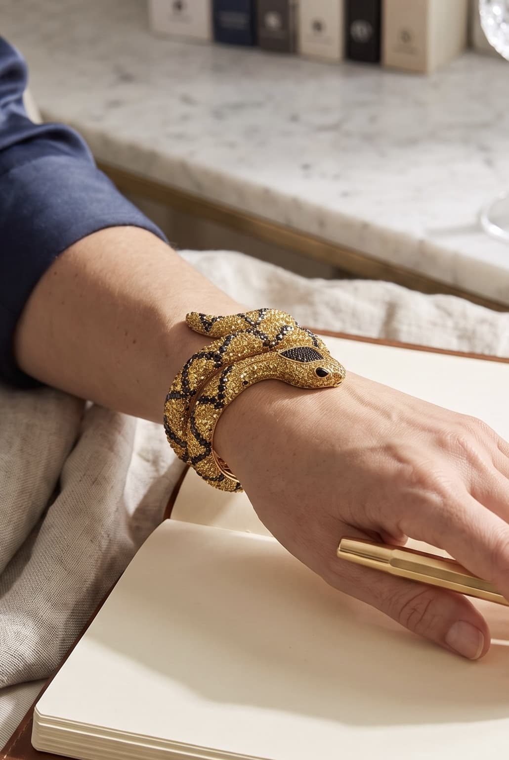 Bracelet Articulé Serpent - photo 2