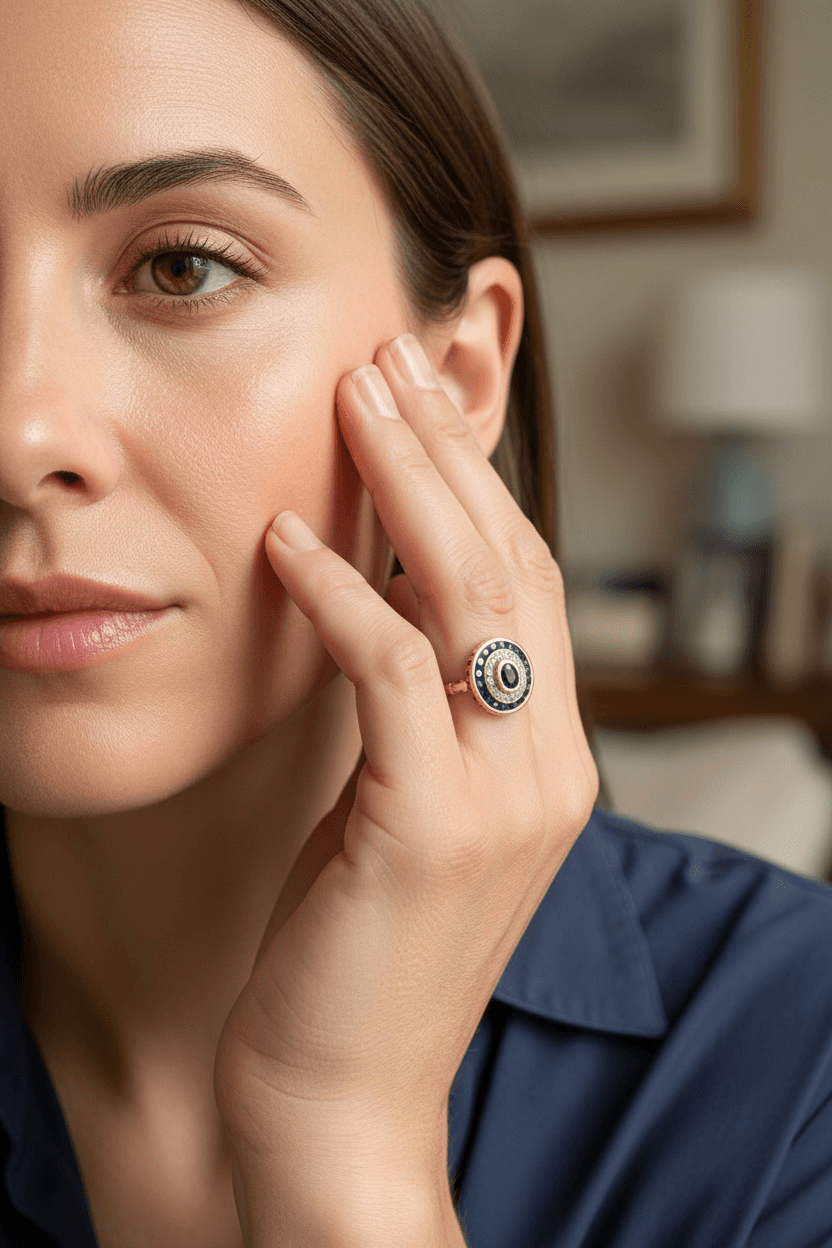 Bague Moderne Saphirs et Diamants - photo 2