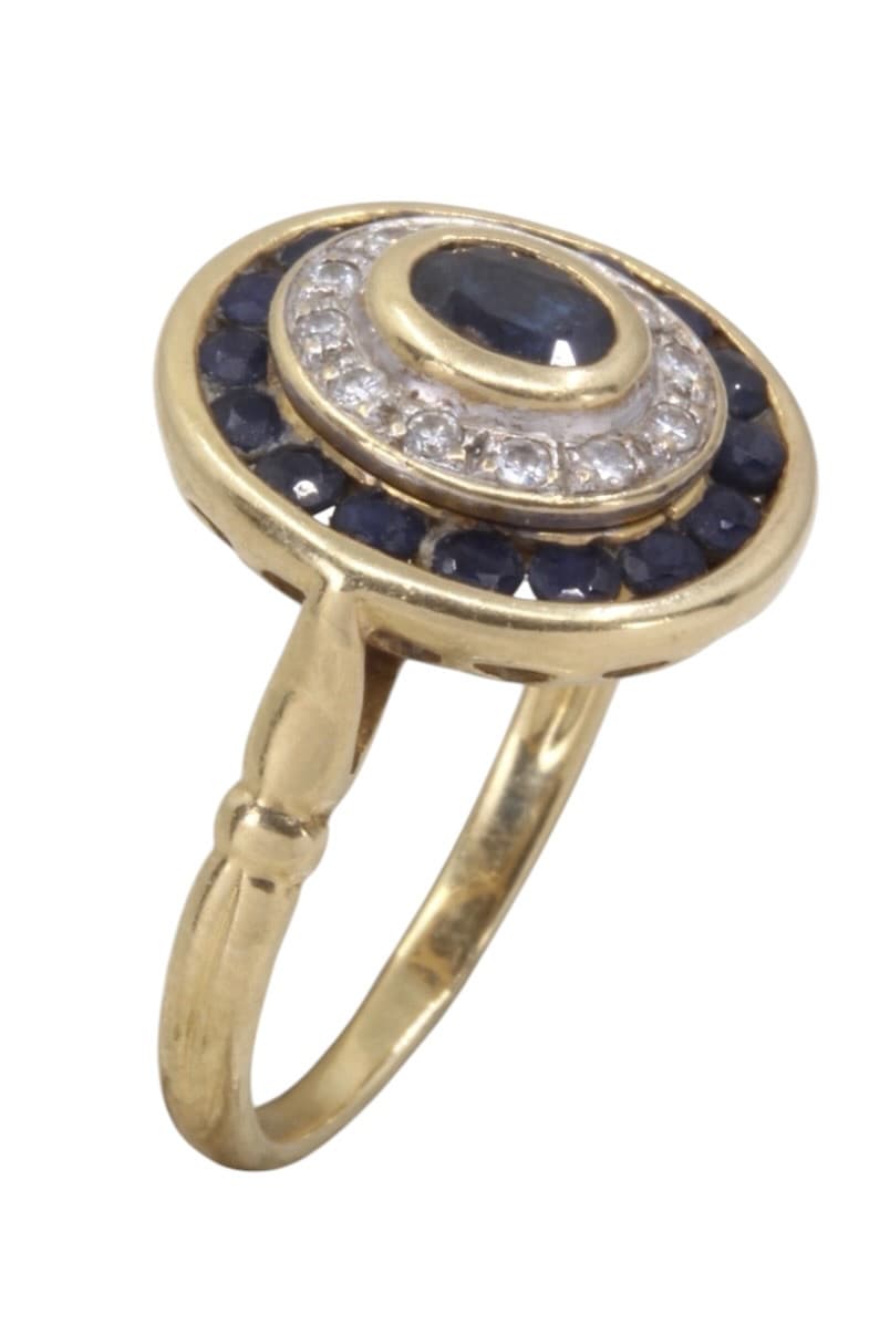 Bague Moderne Saphirs et Diamants - photo 3