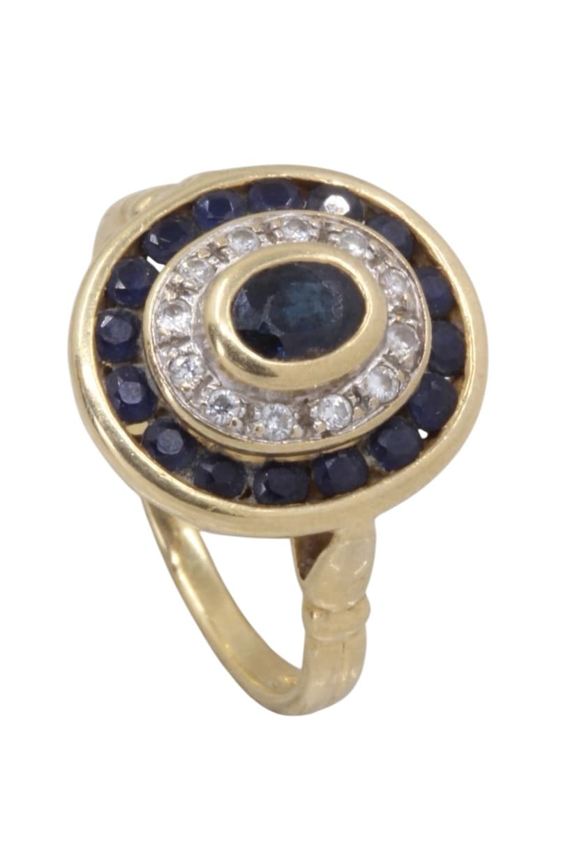 Bague Moderne Saphirs et Diamants - photo 4