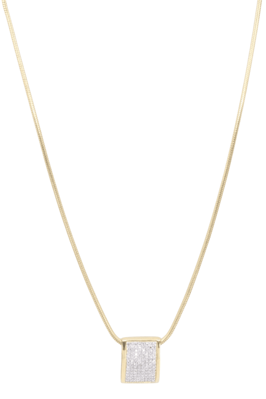 COLLIER PAVAGE DIAMANTS 2ORS, photo 2 sur 3